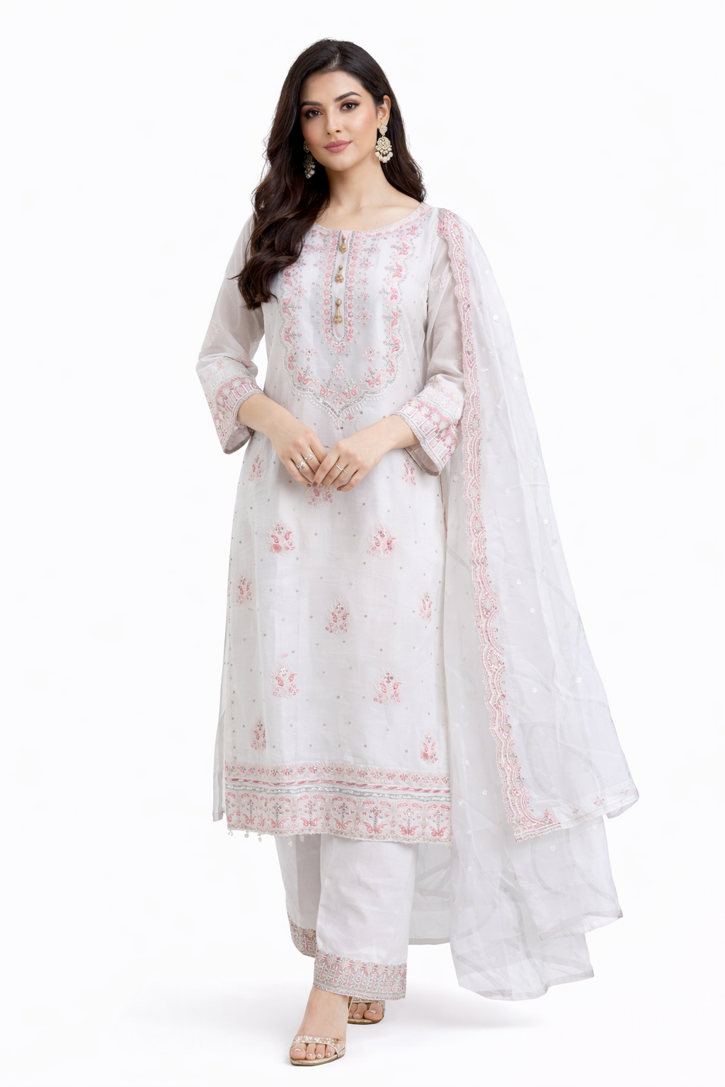 Noor-E-Safa Blush Preal White Ready To Original  Pakistani Wears